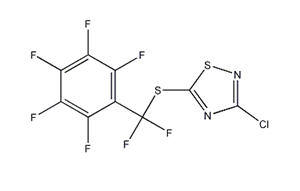 3-CHLORO-5-(PERFLUOROBENZYLTHIO)-1,2,4-THIADIAZOLE